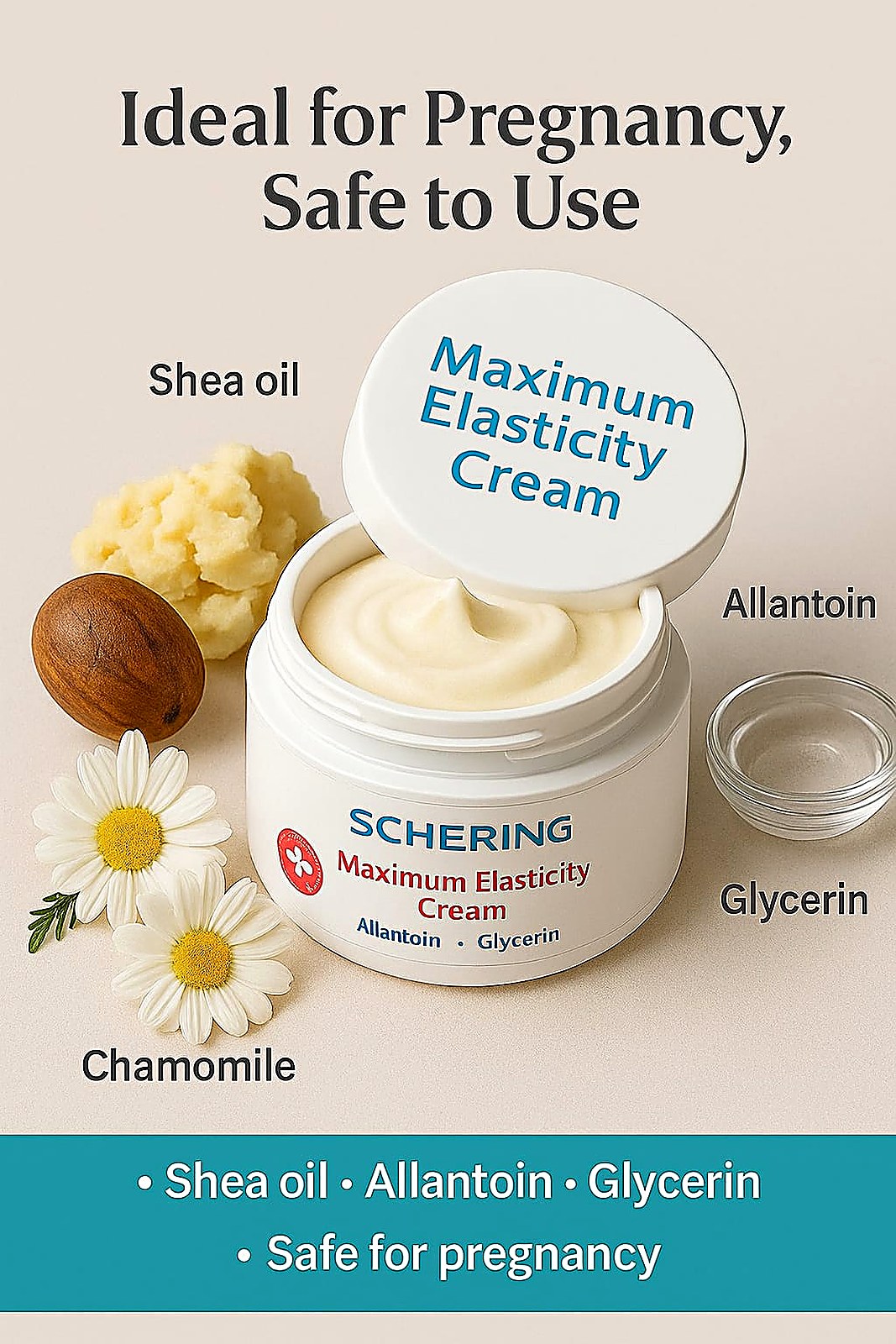 Scheringderma Maximum Elasticity Cream — ideal for pregnancy, safe to use