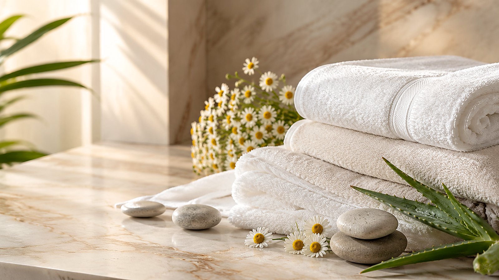 Scheringderma premium wellness aesthetic — spa still life